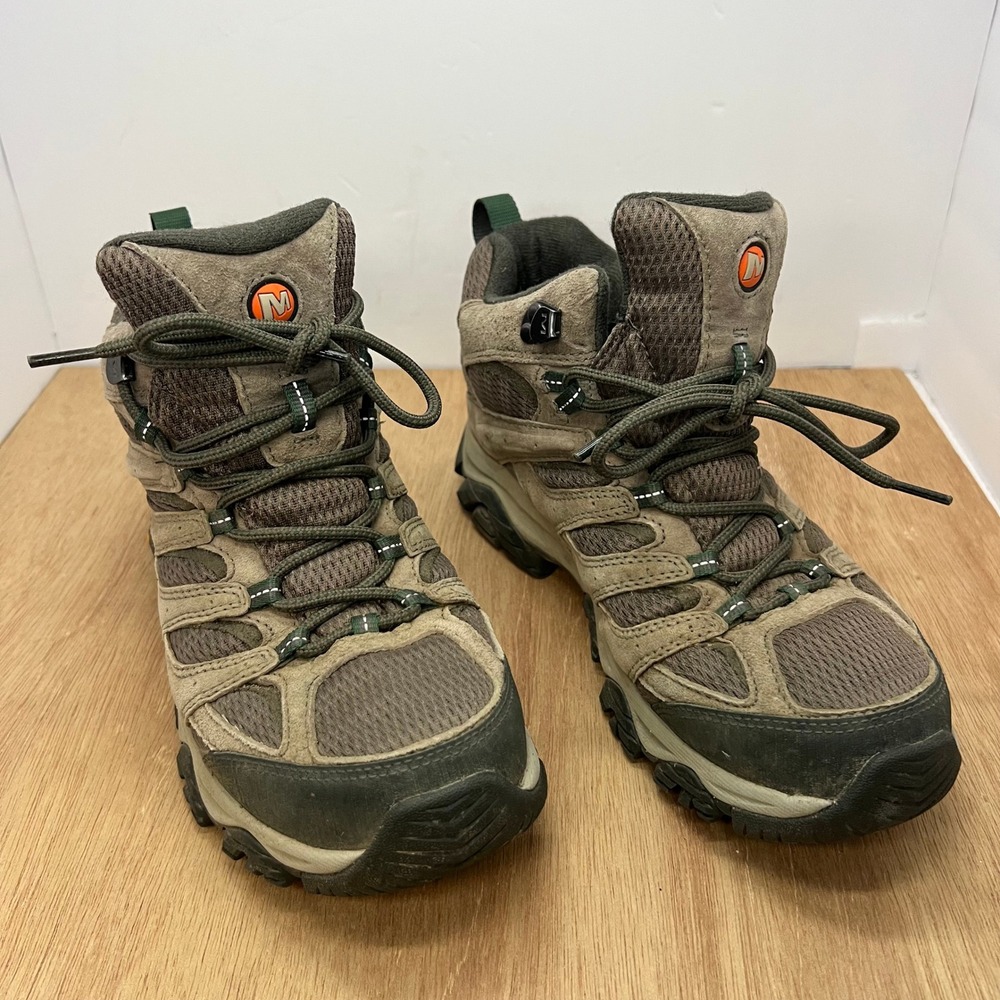 Merrell Moab 3 Mid Waterproof Mens 8 Brown Walnut Hiking Boots J035837 Vibram